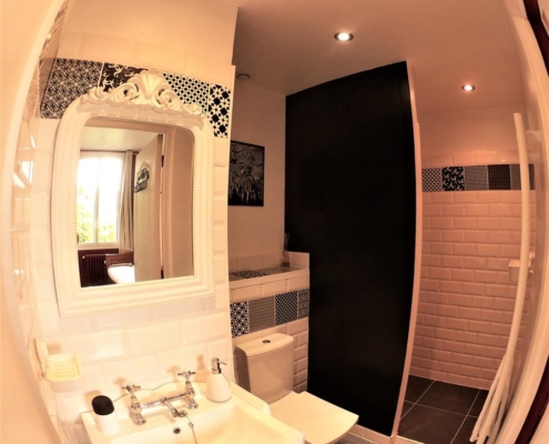 Chambre d'hôtes à Carcassonne : salle de bain de Griotte